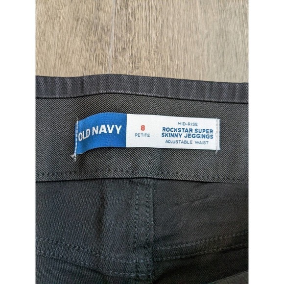 NWT Old Navy Skinny Jeggings Petite Size 8 Women's Blue Adjustable Waist - Picture 6 of 8
